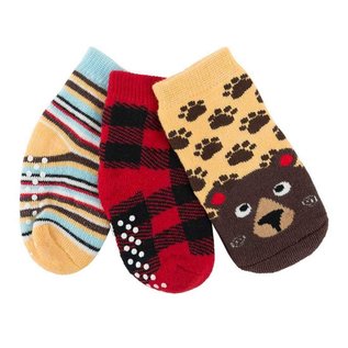 Zoocchini 3-Pack Grip + Easy Comfort Terry Sock Set