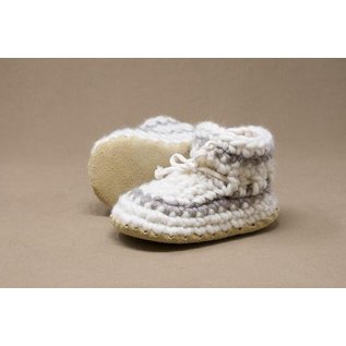 Padraig Children's Padraig Slippers with Wool Sheepskin & Leather