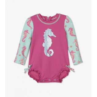 Hatley Baby Girl Rash Guard One-Piece Suit by Hatley