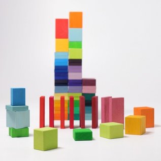 Grimms Colour Charts Rally Wooden Blocks by Grimms