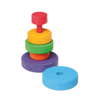 Grimms Small Conical Wooden Stacking Tower by Grimms