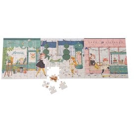 Moulin Roty Parisiennes in the Street Puzzle 140 Piece by Moulin Roty