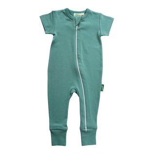 Parade Short Sleeve Solid Colour Zip Rompers by Parade Organics