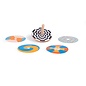 Moulin Roty Optical Illusion Wooden Spinning Top Set