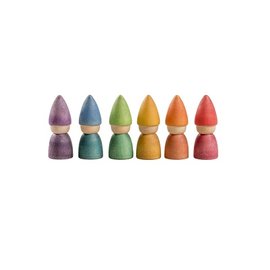 Grapat Rainbow Tomtens (6 Piece) by Grapat