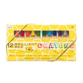 Ooly Brilliant Bee Crayons - Set of 12 by Ooly