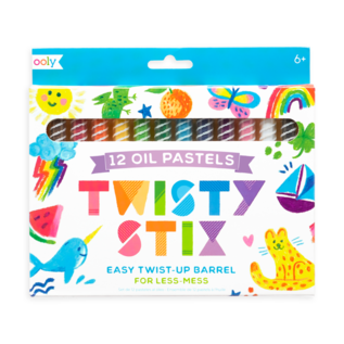 Ooly Twisty Stix Oil Pastels - Set of 12 by Ooly