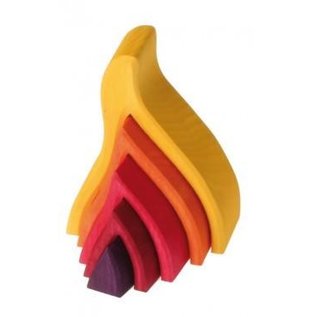 Grimms Fire Wooden Stacking Toy by Grimms