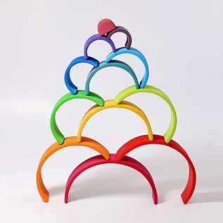 Grimms Wooden Stacking Rainbow - Large 12 Piece by Grimms