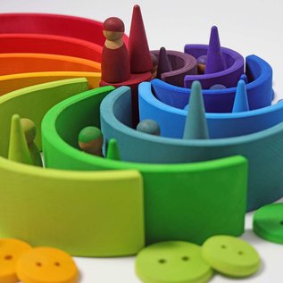 Grimms Wooden Stacking Rainbow - Large 12 Piece by Grimms