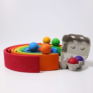 Grimms Wooden Stacking Rainbow - Large 12 Piece by Grimms
