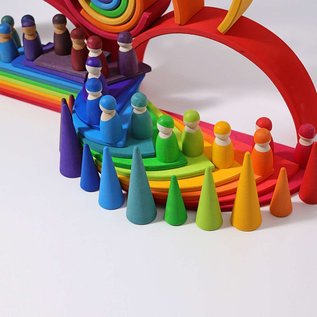 Grimms Wooden Stacking Rainbow - Large 12 Piece by Grimms