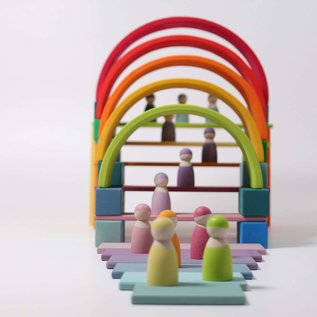 Grimms Wooden Stacking Rainbow - Large 12 Piece by Grimms