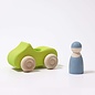 Grimms Small, Green Wooden Convertible Car by Grimms