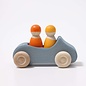 Grimms Large Blue Convertible Car with 2 Peg People by Grimms