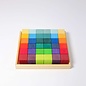 Grimms Wooden Rainbow Squares 4x4cm Building Set (36 Piece) by Grimms