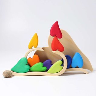 Grimms Rainbow Building Set Hearts by Grimms