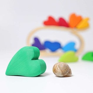 Grimms Rainbow Building Set Hearts by Grimms