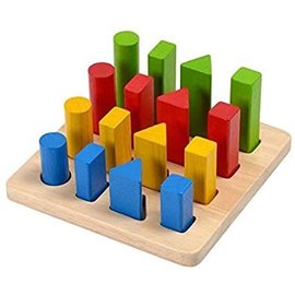 Plan Toys Geometric Peg Board by Plan Toys