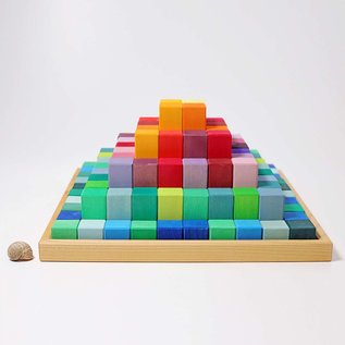 Grimms Large Stepped Pyramid Building Set (100 pieces)