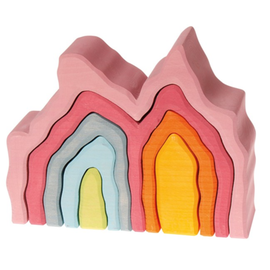 Grimms Coral Reef Arch Stacker (7 Pieces) by Grimms