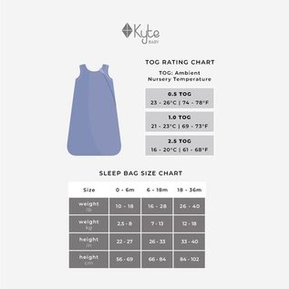 Kyte Baby Slate 2.5 Tog Sleep Bag by Kyte Baby