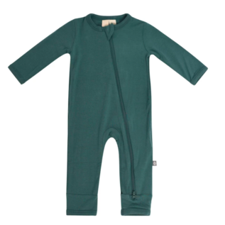 Kyte Baby Emerald Colour Zippered Bamboo Romper by Kyte Baby