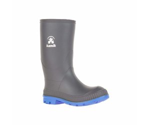 Charcoal Blue Stomp Rain Boots by Kamik Abby Sprouts Baby and - Main Image