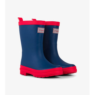Hatley Navy & Red Matte Rain Boots by Hatley