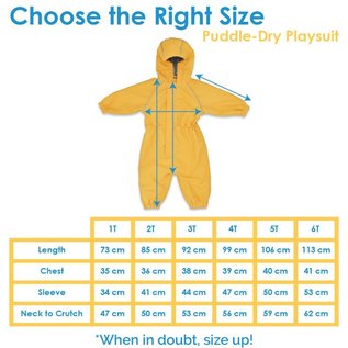 Jan & Jul by Twinklebelle Yellow Colour Cozy-Dry Fleece Lined Waterproof Play Suit by Jan & Jul