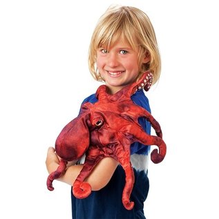 Folkmanis Puppets Red Octopus Hand Puppet