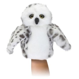 Folkmanis Puppets Little Snowy Owl Hand Puppet
