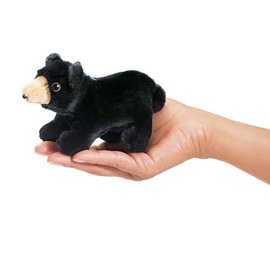 Folkmanis Puppets Mini Black Bear Finger Puppet by Folkmanis