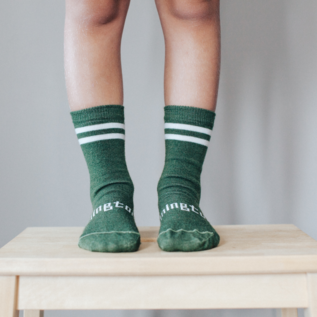 Lamington Sage Merino Wool Crew Length Socks