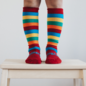 Lamington Scooter Rainbow Print Merino Wool Knee High Socks