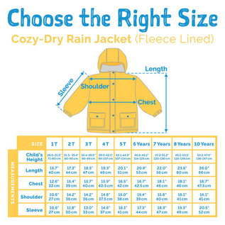 Jan & Jul by Twinklebelle Yellow Fleece Lined Rain Jacket by Jan & Jul