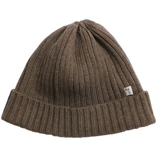 WHEAT KIDS Wool/Cotton Brown Melange Bobba Beanie  Hat by Wheat