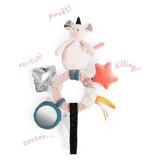 Moulin Roty Mouse Rattle & Activity Toy by Moulin Roty