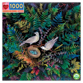 Eeboo Birds in Fern 1000 Piece Puzzle