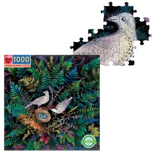 Eeboo Birds in Fern 1000 Piece Puzzle