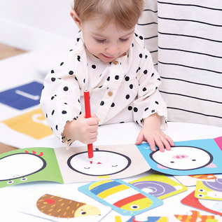 Banana Panda Kids Academy Animals 2 Piece Puzzle Sets & Colouring Books (18 Months+)