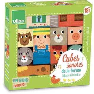 Vilac Musical Farm Blocks (18 Months+)