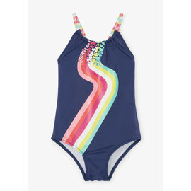 Hatley Rainbow Waterfall Print One Piece Swim Suit