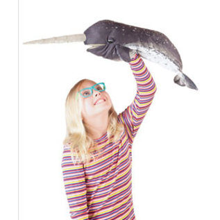 Folkmanis Puppets Narwhal Hand Puppet