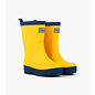 Hatley Yellow & Navy Matte Rain Boots by Hatley