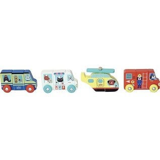 Vilac Wooden Magnetic Trucks by Vilac