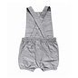 Beba Bean Vintage Linen Baby Romper - Grey Colour