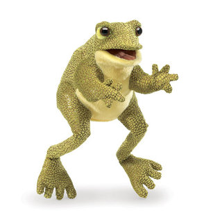 Folkmanis Puppets Funny Frog Hand Puppet