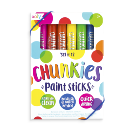 Ooly Chunkies Paint Sticks (Set of 12 Classic) by Ooly