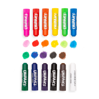 Ooly Chunkies Paint Sticks (Set of 12 Classic) by Ooly